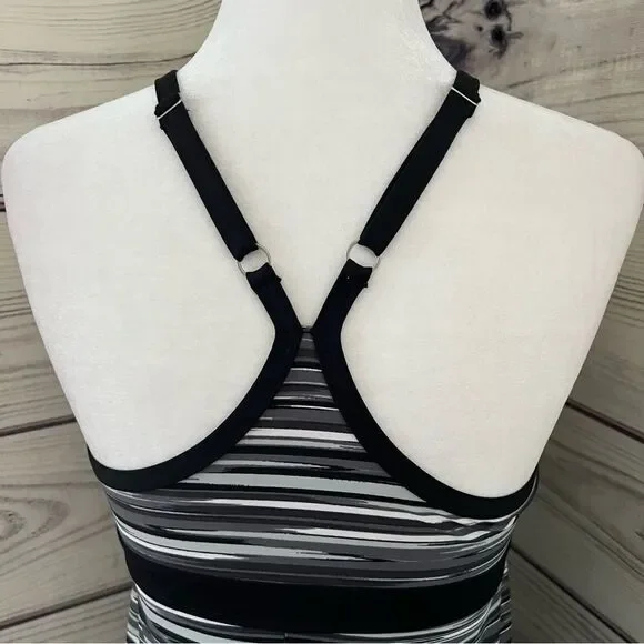 ATHLETA Shorebreak Black & Grey Athletic Swim & Beach Dress - Picture 5 of 8